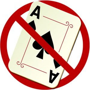Gambling Cards Crossed
