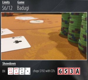 Gambling online and Badugi game betting